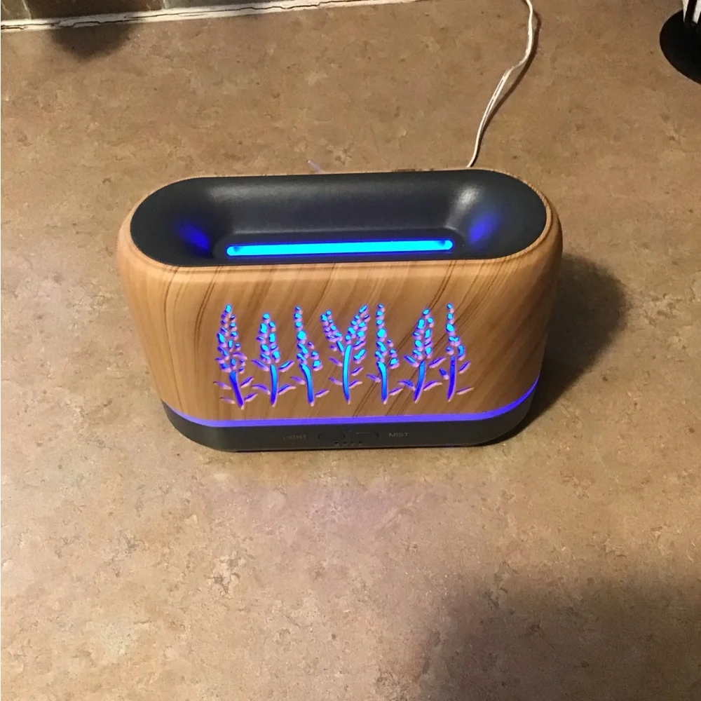Wood Grain Essential Oil Diffuser amazing color changes you will love.